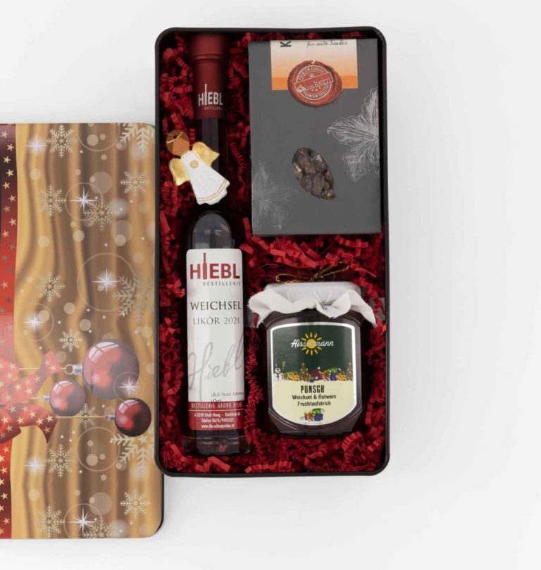 Süße Stunden — Geschenkbox mit Schokolade, Marmelade und Likör